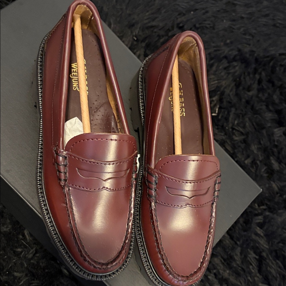 Venezia Burgundy Leather Loafers (GHBASS)